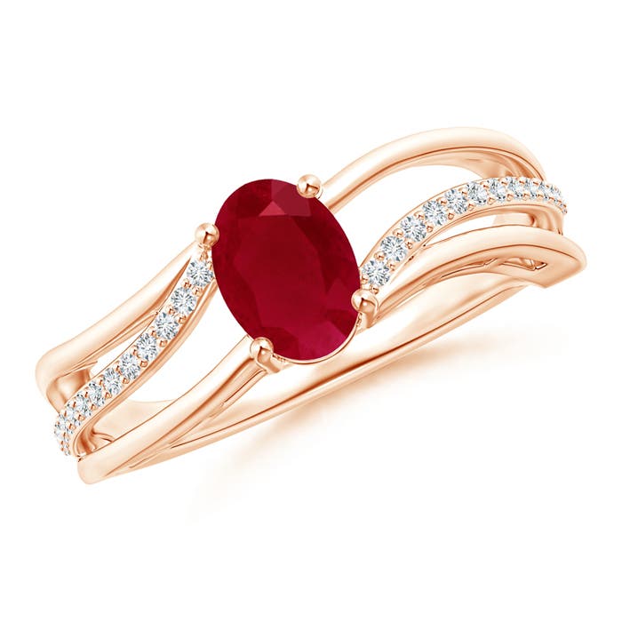 AA - Ruby / 1.13 CT / 14 KT Rose Gold