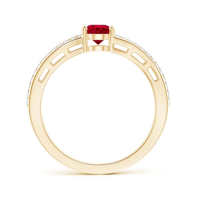 AAA - Ruby / 1.13 CT / 14 KT Yellow Gold