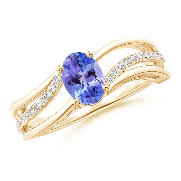 AA - Tanzanite / 0.93 CT / 14 KT Yellow Gold