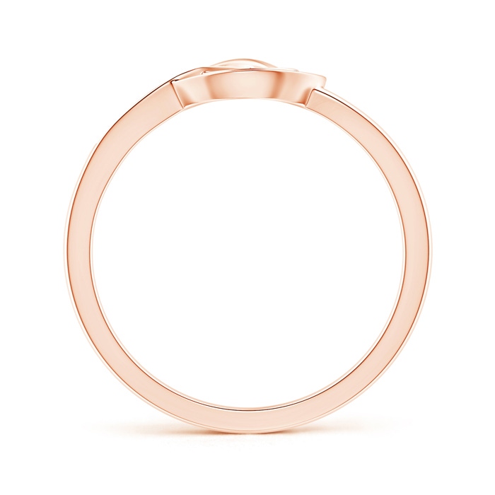 1mm GVS2 Pavé-Set Diamond Pretzel Knot Ring in Rose Gold product image