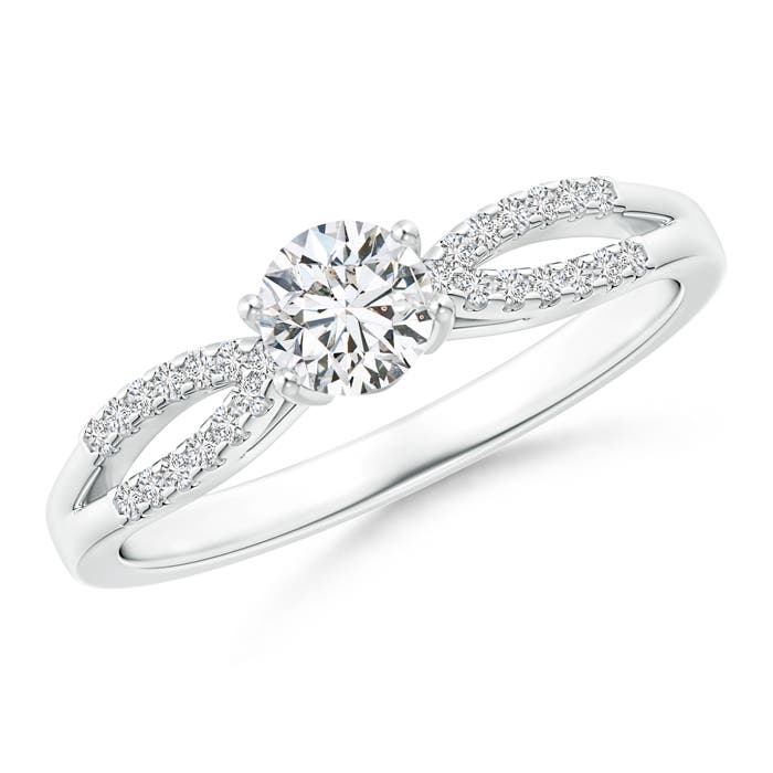 H, SI2 / 0.51 CT / 14 KT White Gold