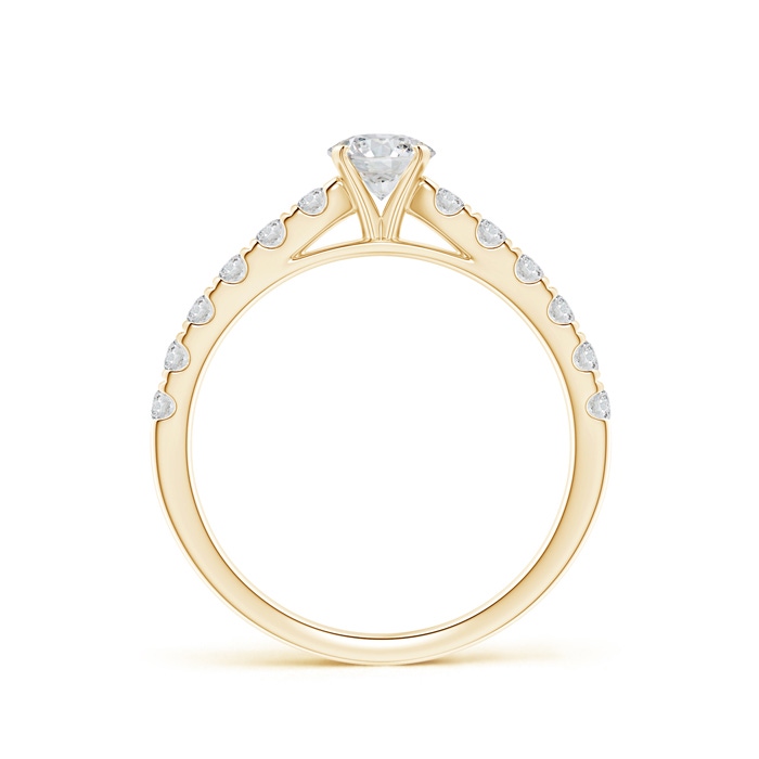 5mm HSI2 Classic Diamond Engagement Ring with Accents in Yellow Gold product image