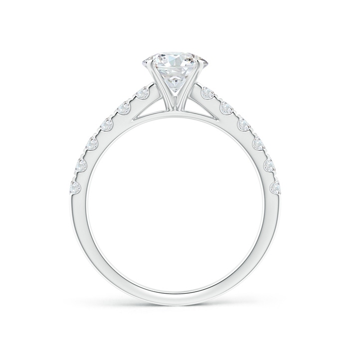 6.4mm GVS2 Classic Diamond Engagement Ring with Accents in P950 Platinum product image