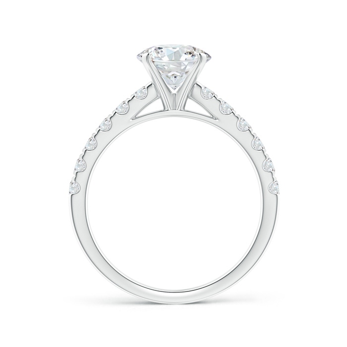 7.4mm GVS2 Classic Diamond Engagement Ring with Accents in P950 Platinum product image