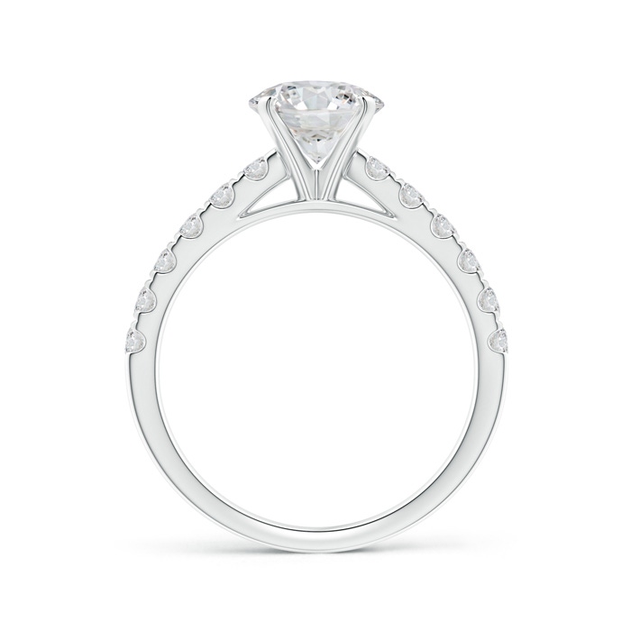 7.4mm HSI2 Classic Diamond Engagement Ring with Accents in White Gold Product Image