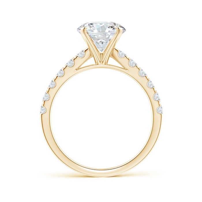 8.1mm GVS2 Classic Diamond Engagement Ring with Accents in Yellow Gold product image