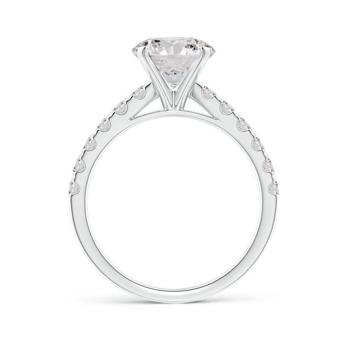 8.1mm IJI1I2 Classic Diamond Engagement Ring with Accents in White Gold product image