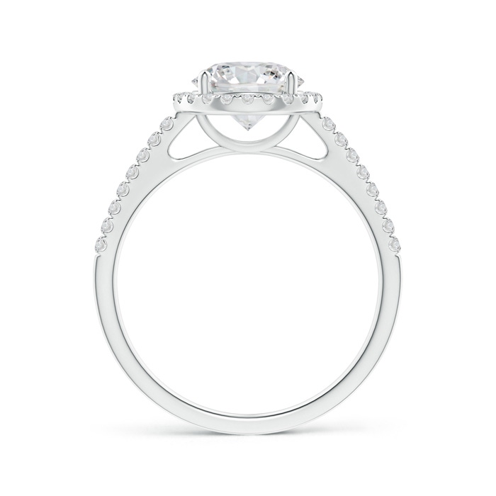 7.4mm HSI2 Classic Diamond Halo Engagement Ring in White Gold product image