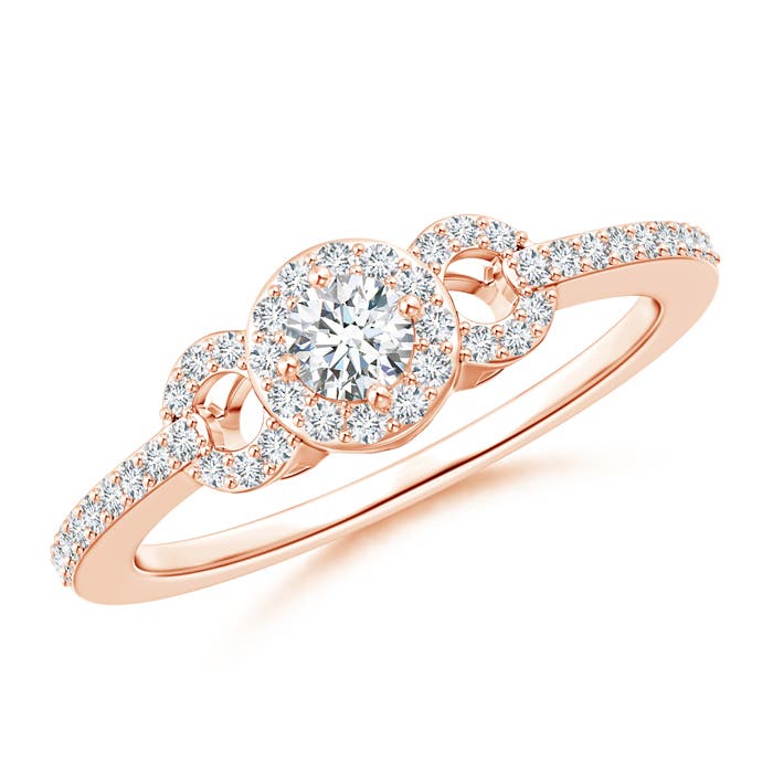 G, VS2 / 0.4 CT / 14 KT Rose Gold