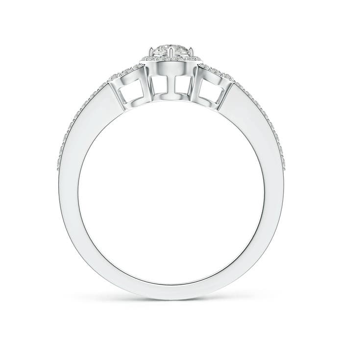 K, I3 / 0.4 CT / 14 KT White Gold