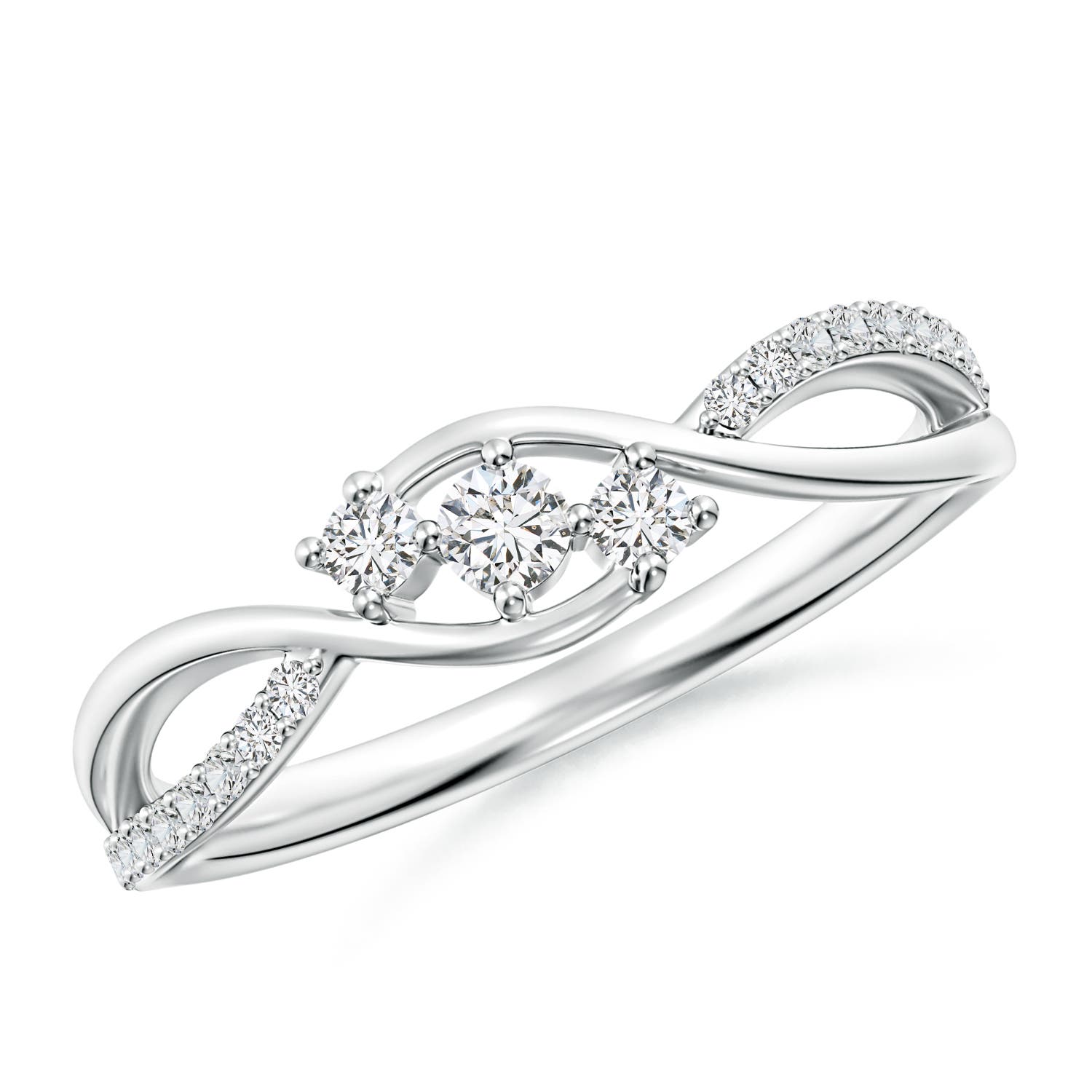 10k white gold infinity ring deals