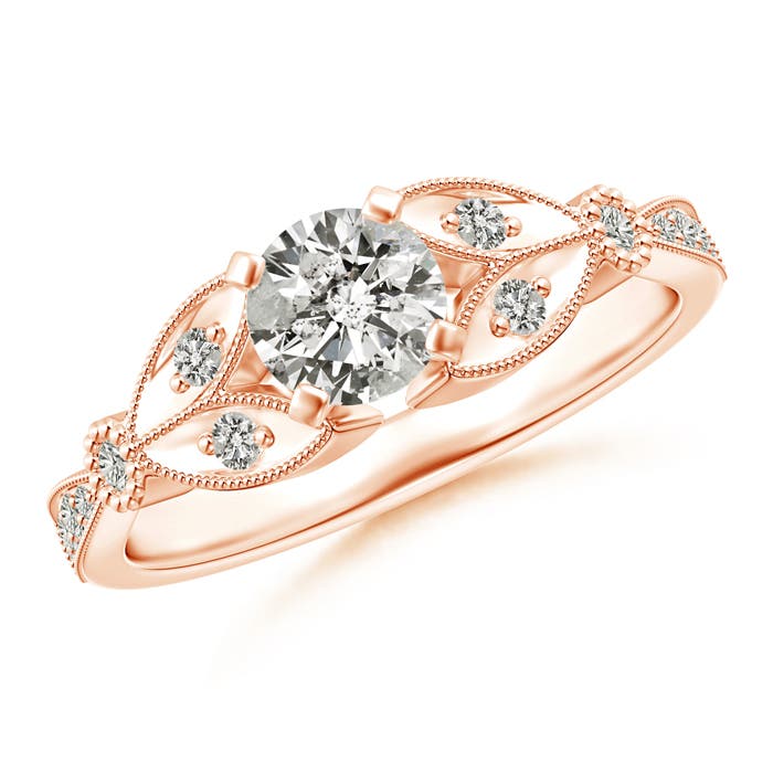 J I2 / 0.75 CT / 14 KT Rose Gold