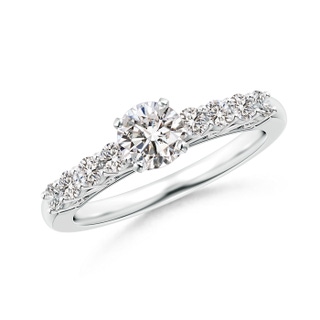 5.2mm II1 Diamond Solitaire Engagement Ring with Filigree in White Gold