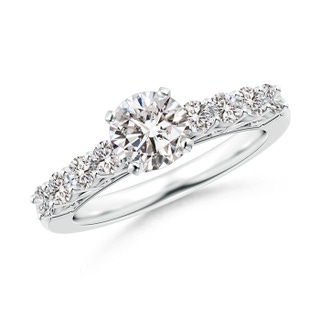 6.1mm II1 Diamond Solitaire Engagement Ring with Filigree in P950 Platinum