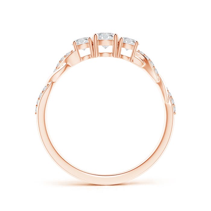 H, SI2 / 0.47 CT / 14 KT Rose Gold