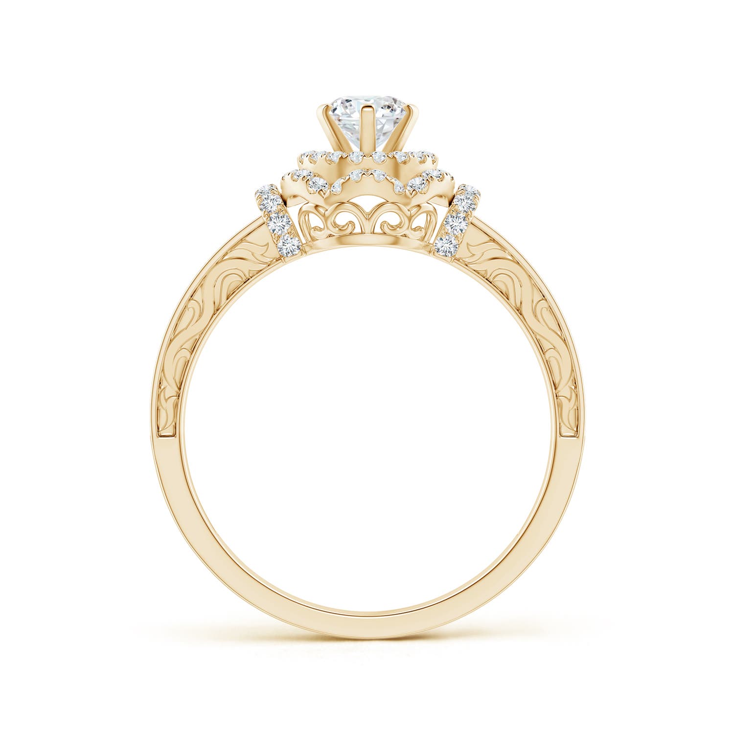 G, VS2 / 0.62 CT / 14 KT Yellow Gold