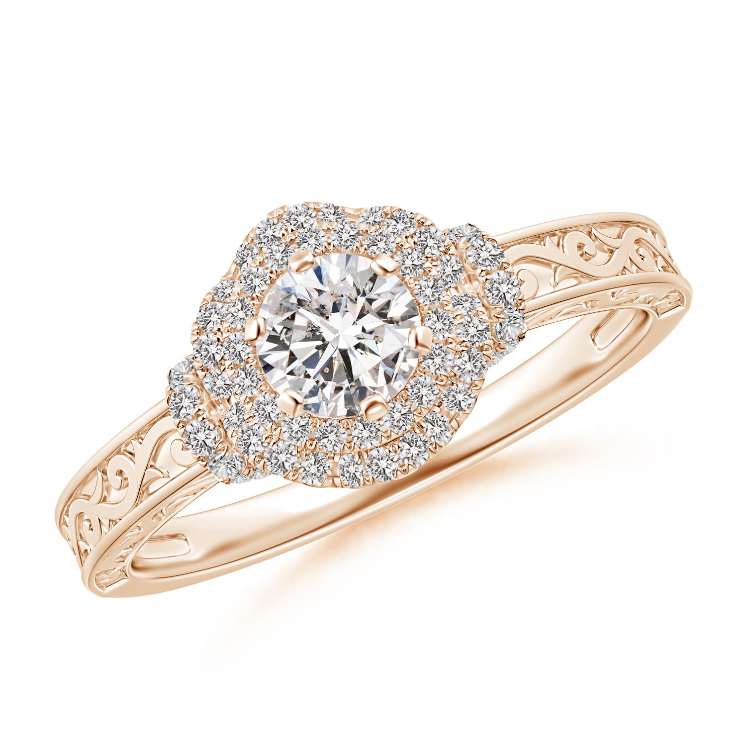 I-J, I1-I2 / 0.62 CT / 14 KT Rose Gold