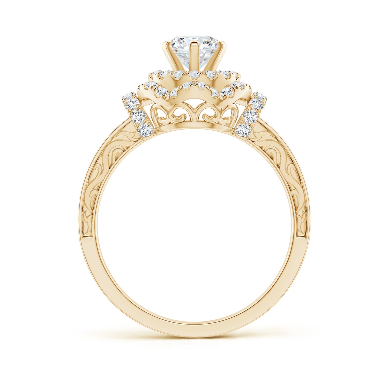 G, VS2 / 1.11 CT / 14 KT Yellow Gold