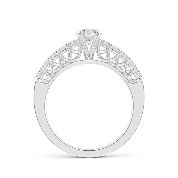 5.2mm HSI2 Prong-Set Round Diamond Trellis Engagement Ring in White Gold Product Image