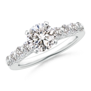 7mm II1 Bar-Set Diamond Engagement Ring with Scrollwork in P950 Platinum