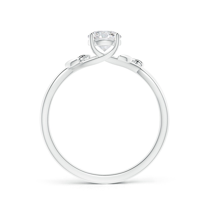 5.1mm HSI2 Solitaire Diamond Leaf and Vine Engagement Ring  in P950 Platinum product image