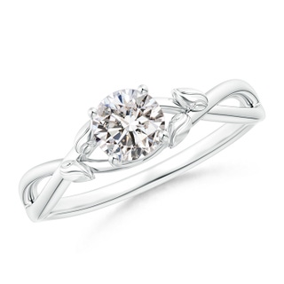 5.1mm II1 Solitaire Diamond Leaf and Vine Engagement Ring  in P950 Platinum