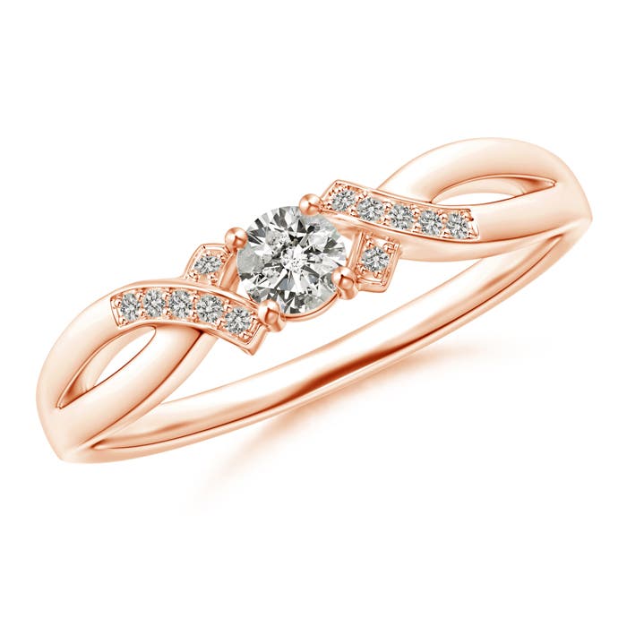 K, I3 / 0.21 CT / 14 KT Rose Gold