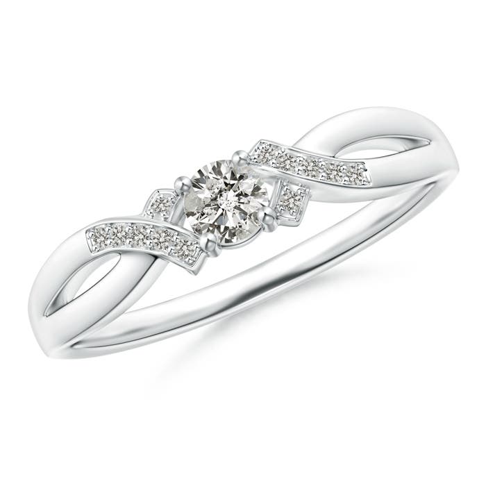 K, I3 / 0.21 CT / 14 KT White Gold