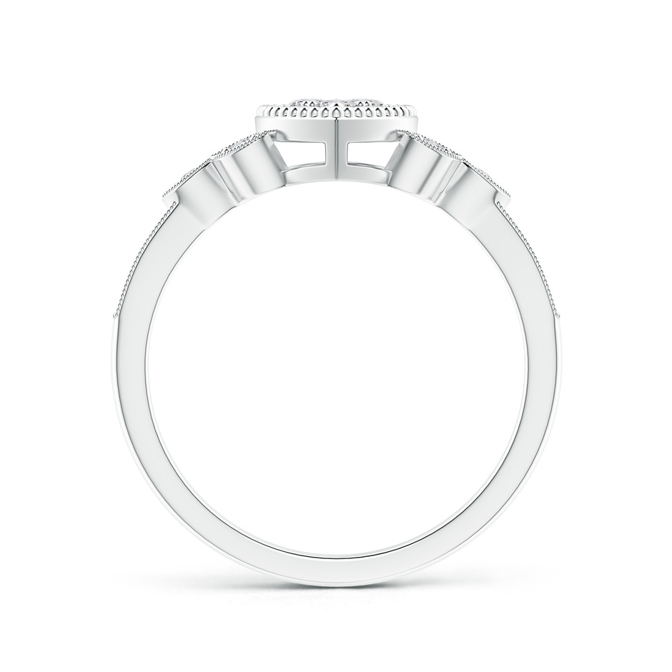 2mm HSI2 Milgrain Petal Diamond Composite Heart Promise Ring in White Gold side 199