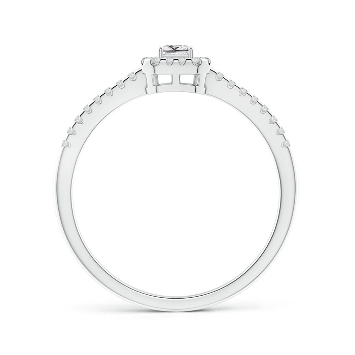 2.5mm HSI2 Floating Princess-Cut Diamond Halo Promise Ring in White Gold product image