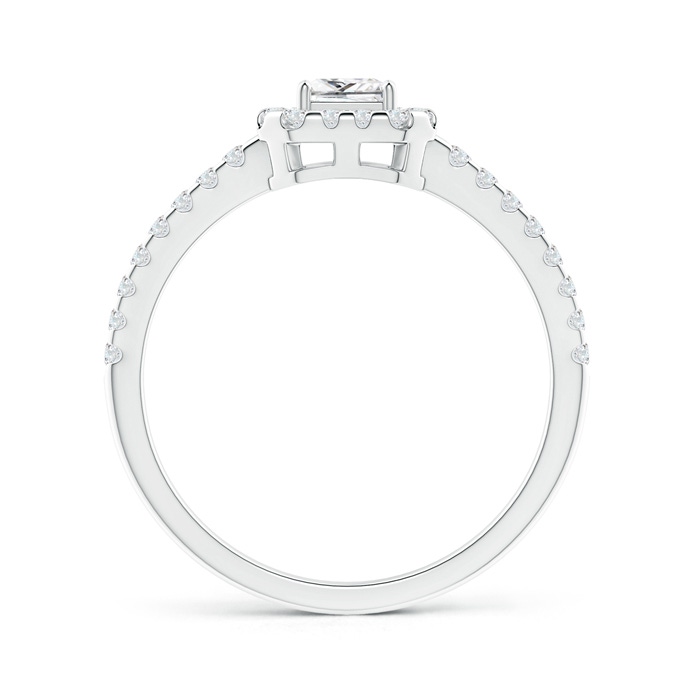 3.5mm GVS2 Floating Princess-Cut Diamond Halo Promise Ring in White Gold product image