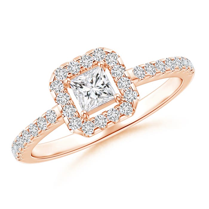 H, SI2 / 0.57 CT / 14 KT Rose Gold