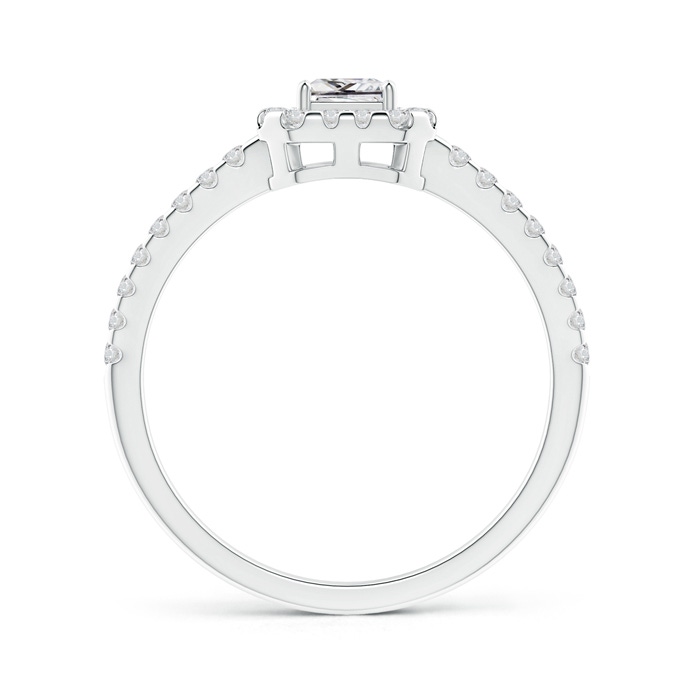3.5mm HSI2 Floating Princess-Cut Diamond Halo Promise Ring in White Gold product image