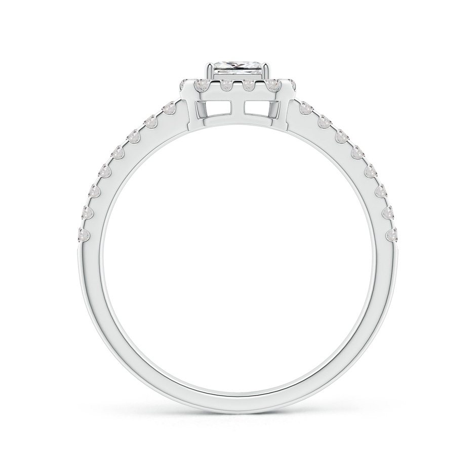3.5mm IJI1I2 Floating Princess-Cut Diamond Halo Promise Ring in 10K White Gold side-1