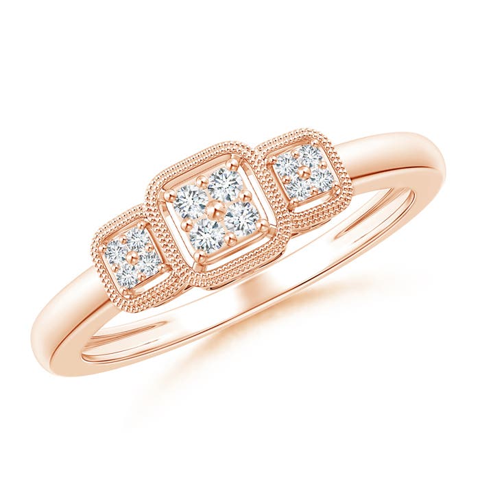 G, VS2 / 0.1 CT / 14 KT Rose Gold