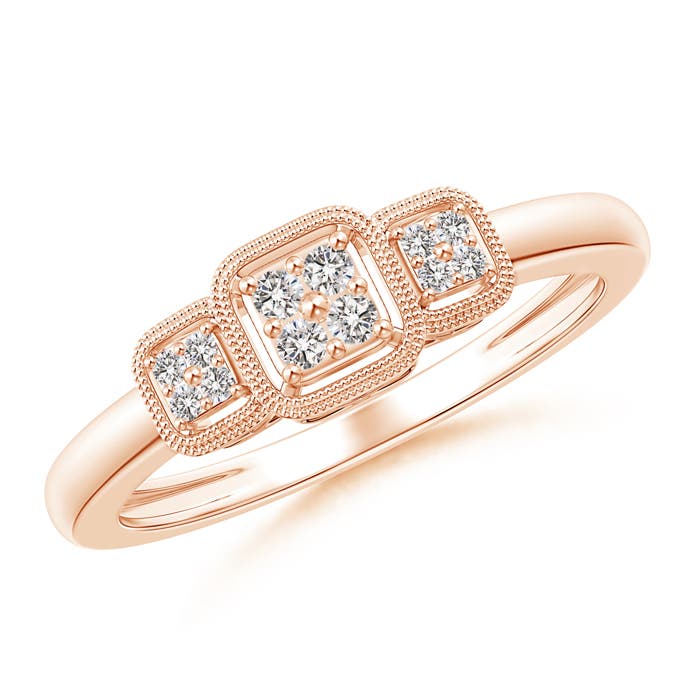 I-J, I1-I2 / 0.1 CT / 14 KT Rose Gold