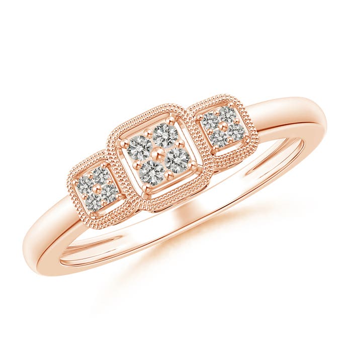 K, I3 / 0.1 CT / 14 KT Rose Gold