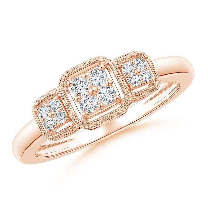 G, VS2 / 0.2 CT / 14 KT Rose Gold