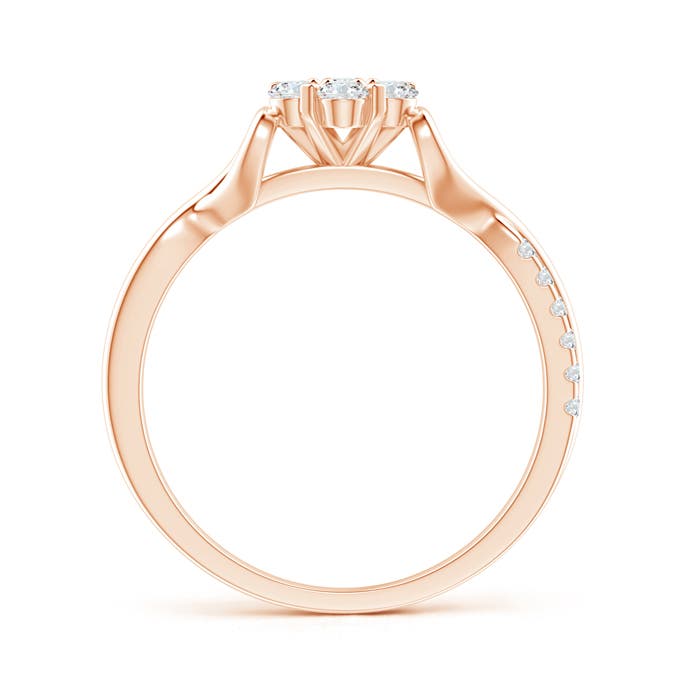 F-G, VS / 0.5 CT / 14 KT Rose Gold