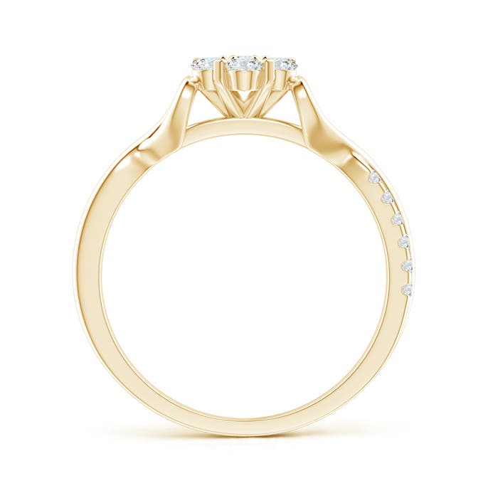 F-G, VS / 0.5 CT / 14 KT Yellow Gold