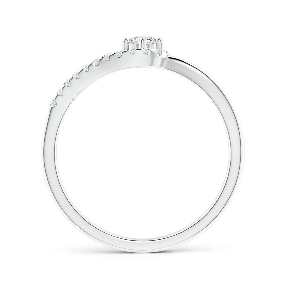 3mm GVS2 Solitaire Round Diamond Swirl Promise Ring in White Gold side 199