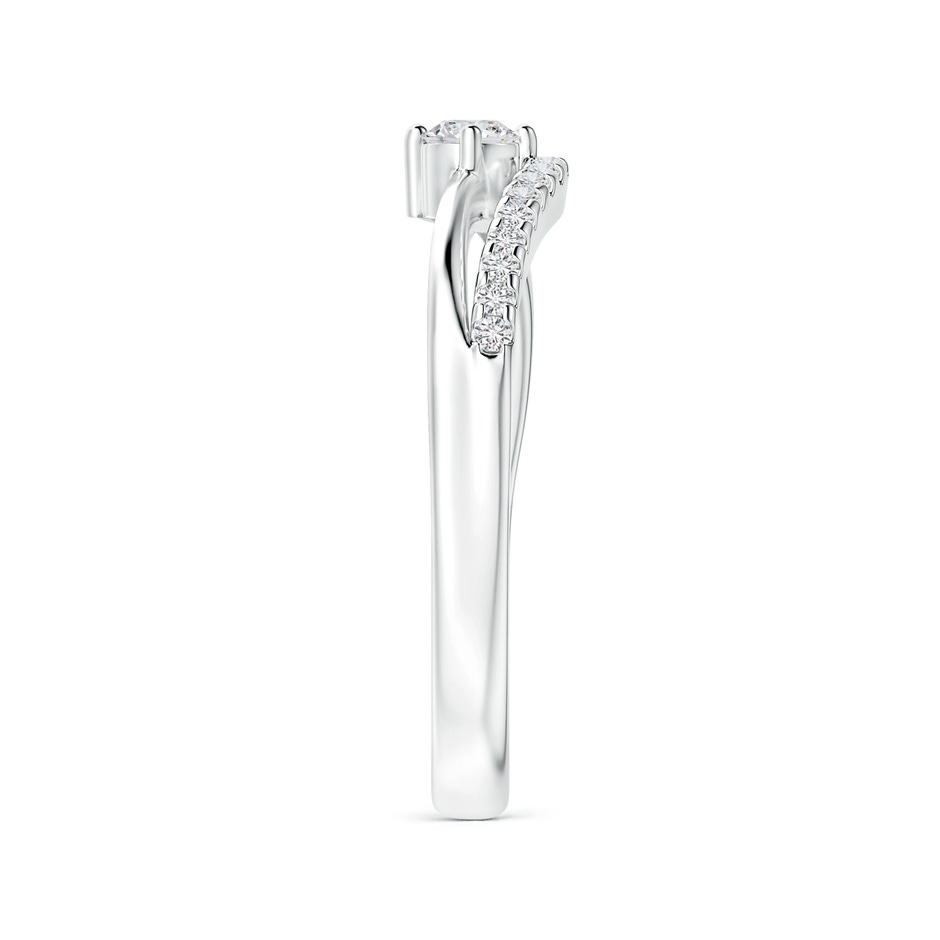 3mm HSI2 Solitaire Round Diamond Swirl Promise Ring in P950 Platinum side 299