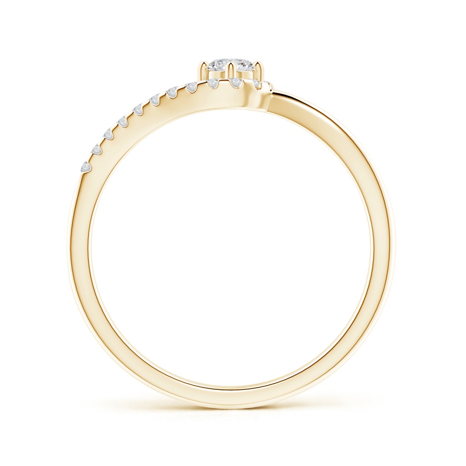 3mm HSI2 Solitaire Round Diamond Swirl Promise Ring in Yellow Gold side 199