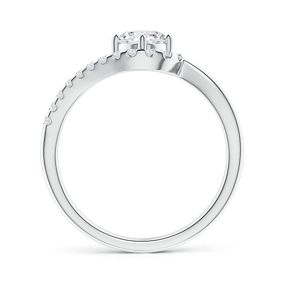 5.1mm GVS2 Solitaire Round Diamond Swirl Promise Ring in P950 Platinum side 199