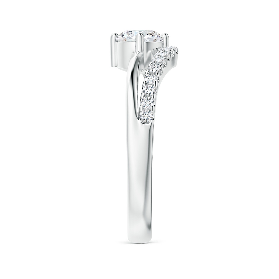 5.1mm GVS2 Solitaire Round Diamond Swirl Promise Ring in P950 Platinum side 299