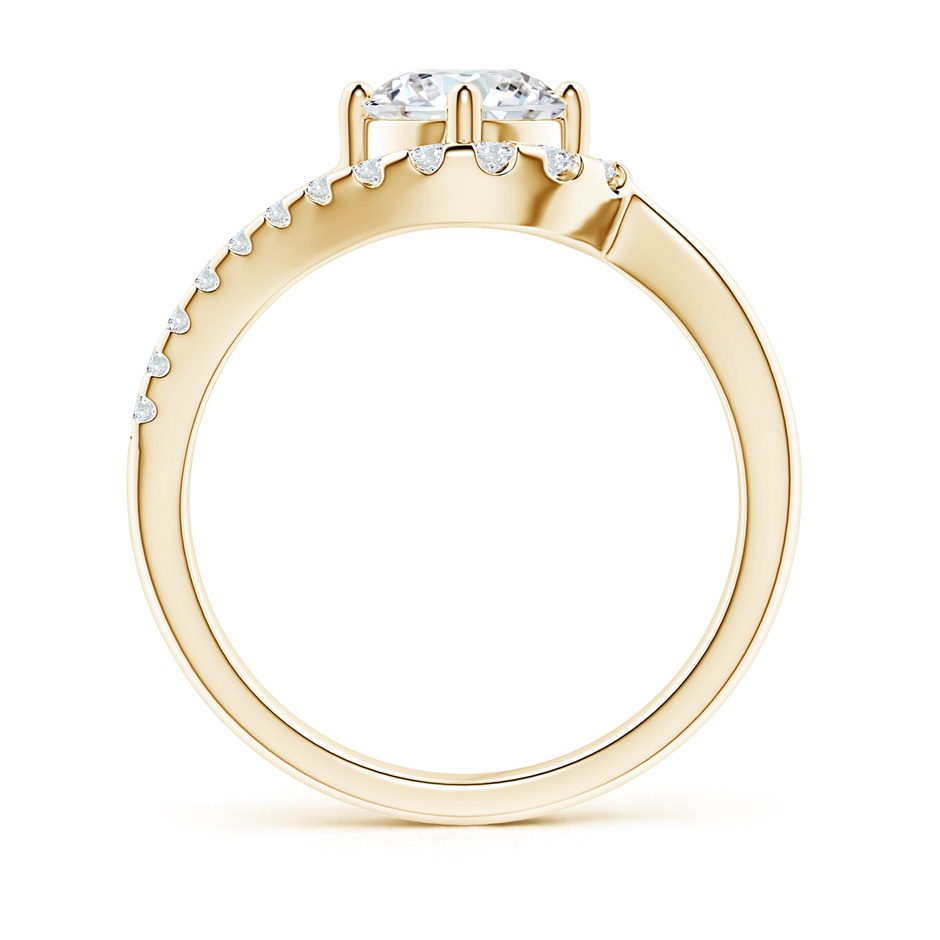 6.4mm GVS2 Solitaire Round Diamond Swirl Promise Ring in Yellow Gold side 199