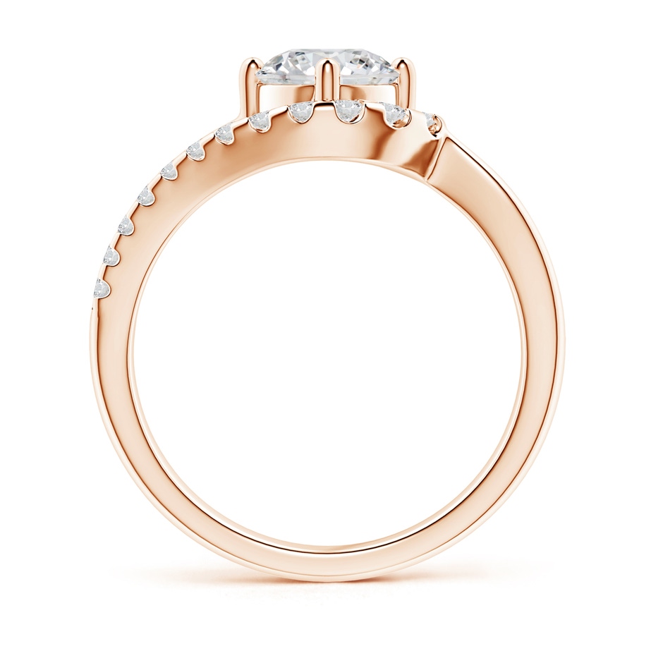 6.4mm HSI2 Solitaire Round Diamond Swirl Promise Ring in 18K Rose Gold side 199