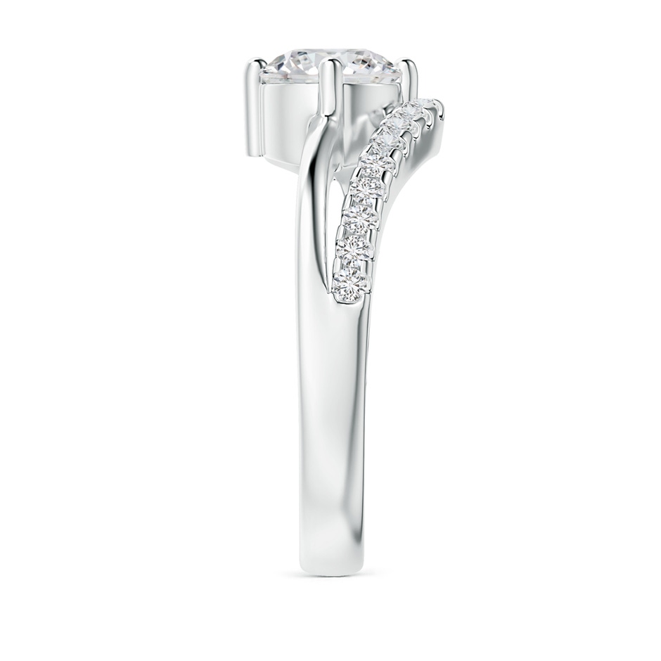 6.4mm HSI2 Solitaire Round Diamond Swirl Promise Ring in P950 Platinum side 299
