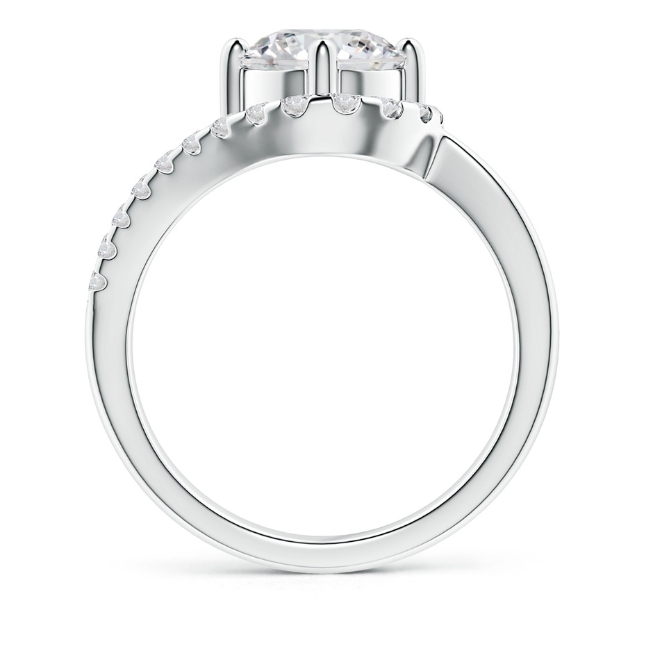 7.4mm HSI2 Solitaire Round Diamond Swirl Promise Ring in P950 Platinum side 199