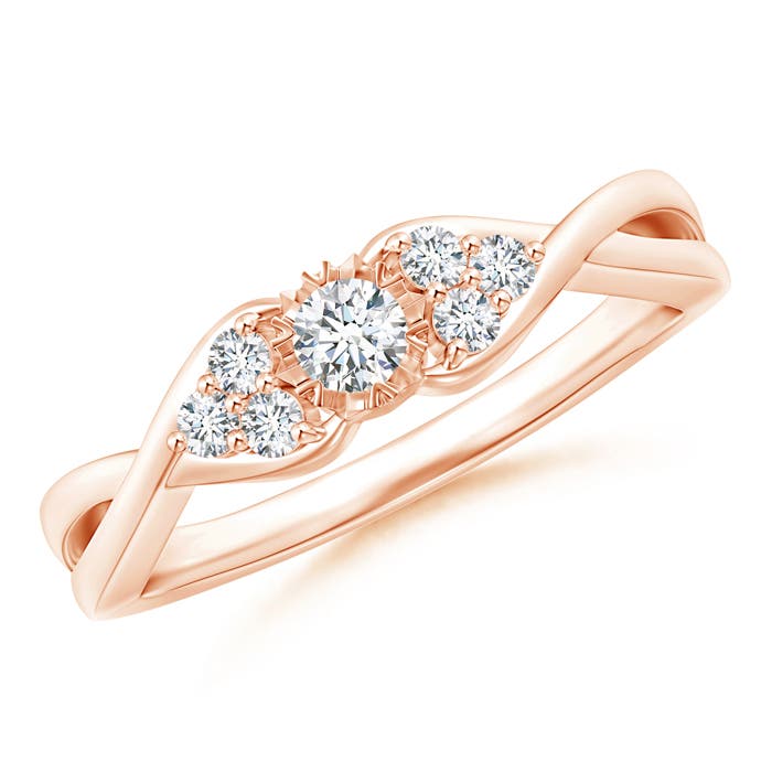 F-G, VS / 0.26 CT / 14 KT Rose Gold